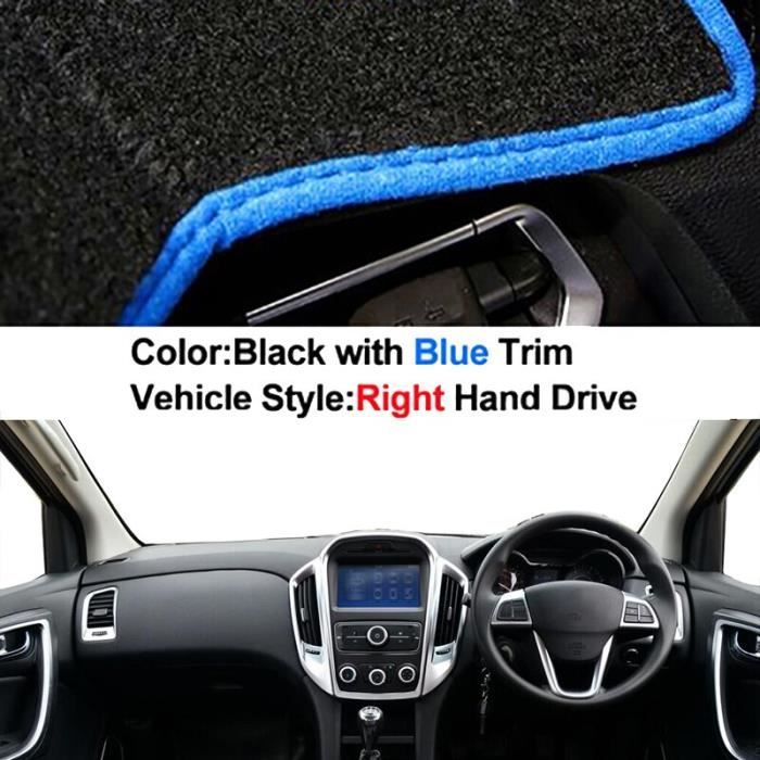 Bleu RHD - Couverture de tableau de bord intérieur de voiture, Tapis de  protection Anti-UV, Pare-soleil pour