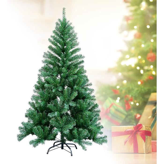 Sapin De Noël Artificiel Vert En Pvc Décoration De Noël (180 Cm