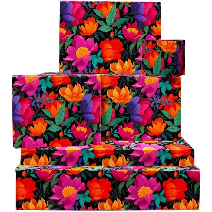 Papier Cadeau Bibliophilie Librairie Noir Or Avec Motifs De Livres Bouquins Albums