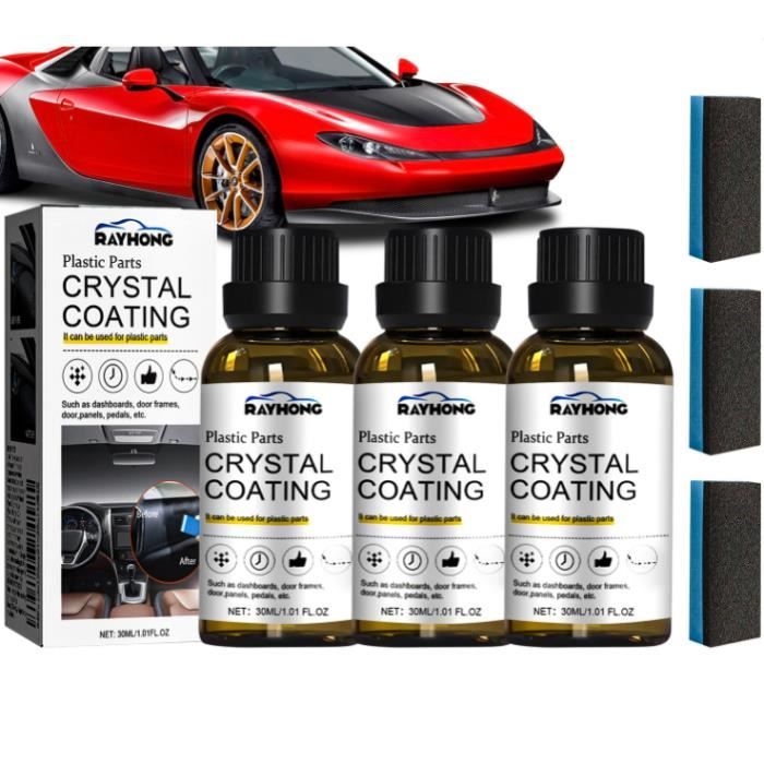 Renovateur Plastique Voiture Ext rieur 3Pi ce Crystal Coating Plastique renovateur-plastique-voiture-ext-rieur-3pi-ce-crystal-coating-plastique
