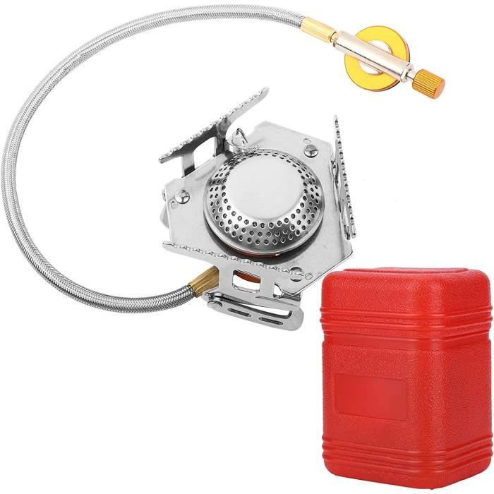 Réchaud à Gaz Liquéfié Extérieur Zoegneer - Brûleur Camping Portable 17x17x9cm, Cuivre Robuste