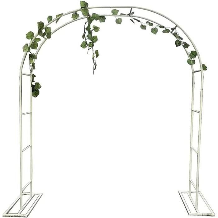 Arche De Jardin En Fer Forgé Noir - Hauteur 230 Cm, Largeur 200 Cm - Tonnelle Pour Plantes Grimpantes, Décoration Mariage - Montage Facile