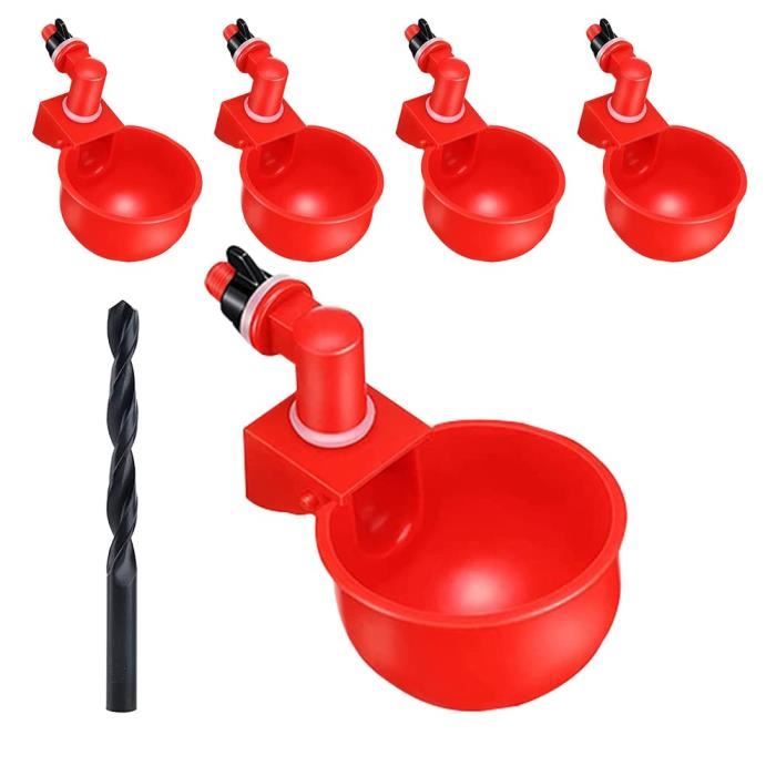 Abreuvoir Automatique Pour Poules En Métal Inoxydable - Grande Capacité, Neuf