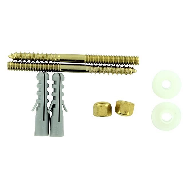 Fixation pour abattant WC tête ovale Gedy 6 x 75 mm