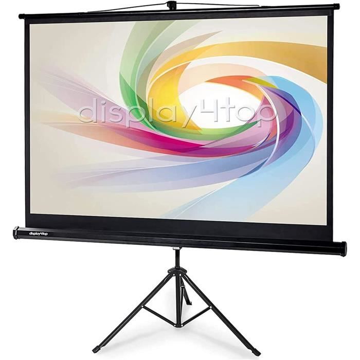 Écran Projection Avec Support,SucceBuy 120 " 16:9. 4K 1080 HD Pour Extérieur. Avec Pieds Barre Et Sac De Transport Pour Cinema Maison Le Cinema 95960853