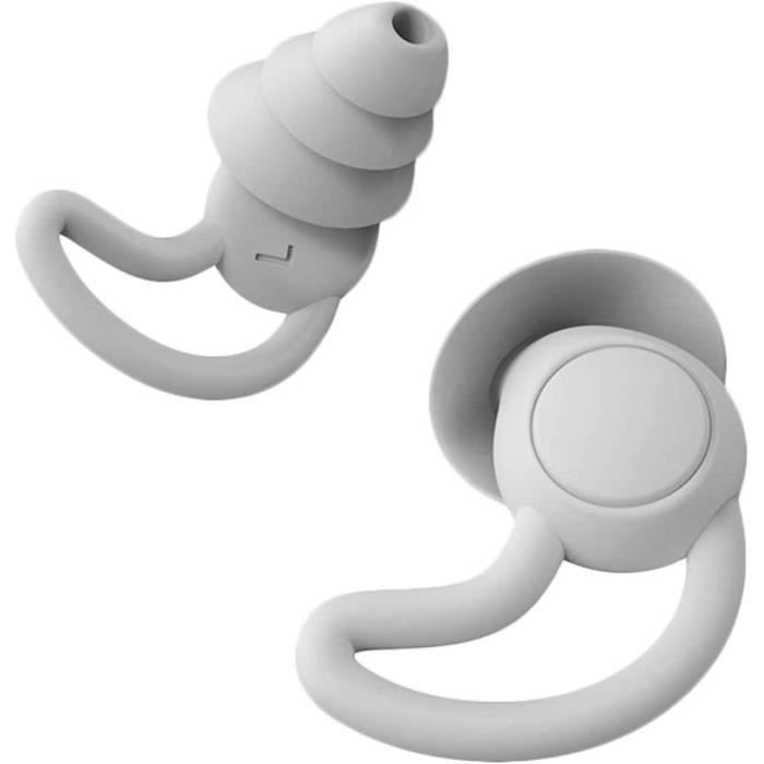 Bouchons D'oreilles En Silicone Réutilisables Avec Cordon – 4 Tailles, Réduction De Bruit, Pour Dormir, Nager, Travail