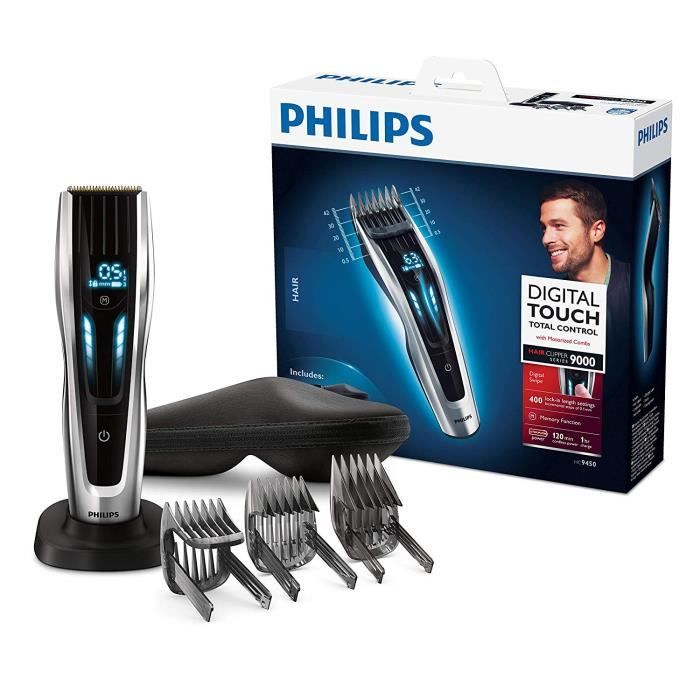 Philips Series 9000 HC9450-20 Tondeuse à cheveux (sabots motorisés)