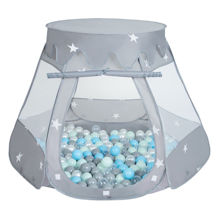 Tente De Jeu Pour Enfants Selonis - Château Pavillon 100x130cm - Pliable Avec Motifs Étoiles