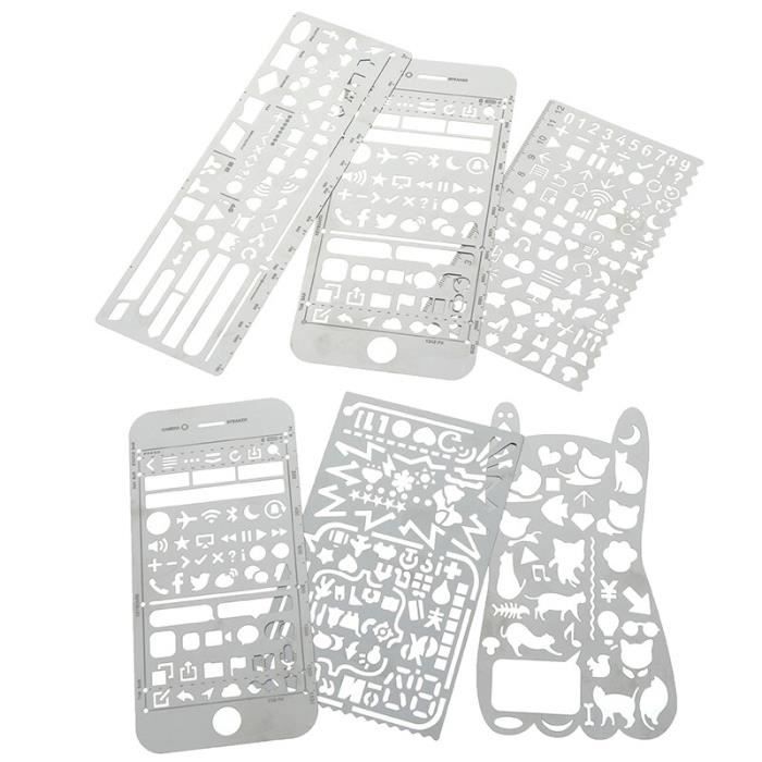Chat Telephone Modele Metal Modele Regle Multifonctionnel Signet Regle Creuse Regle Outil De Dessin Kawaii Achat Vente Pack Fournitures Chat Telephone Modele Metal Cdiscount