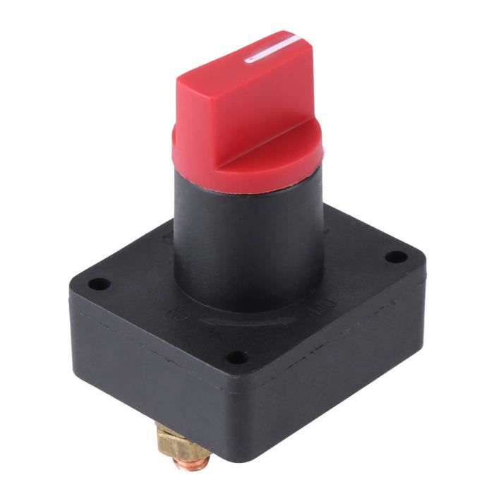 Drfeify Interrupteur de déconnexion de batterie Isolateur de batterie de bateau de camion de voiture de 6MM 300A déconnecter le