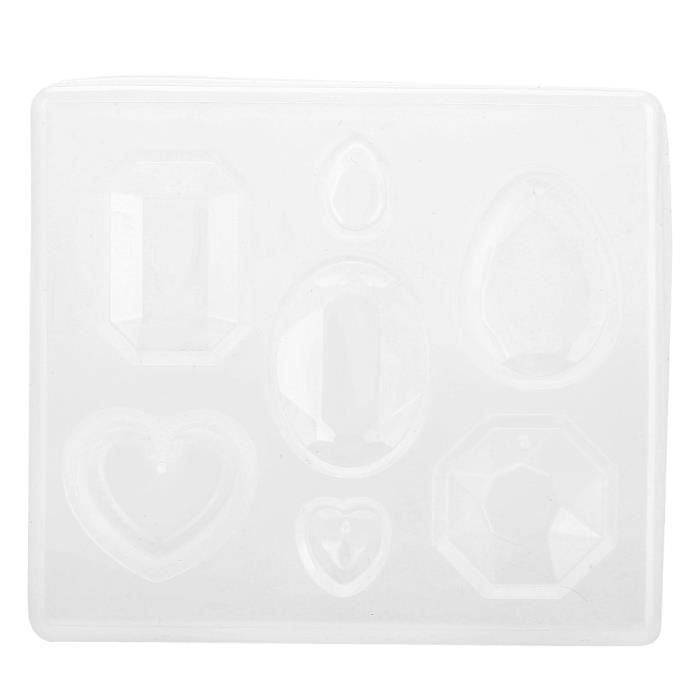 6 Moules Silicone Pour Bijoux Résine - Thème Noël (flocons, Sapins, Renne, Cœur)