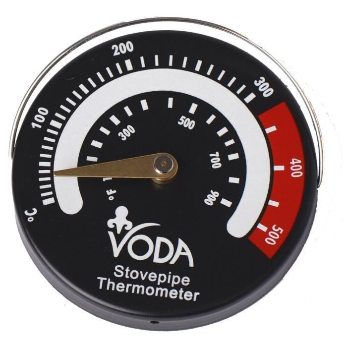 Thermomètre Magnétique Pour Poêle à Bois – Plage 0-500°C, Aimant, Pour éviter La Surchauffe