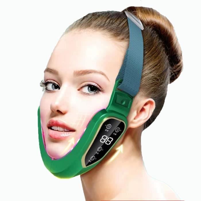 Appareil De Lifting Visage LED Et Vibrations – Thérapie Photonique, Recharge USB
