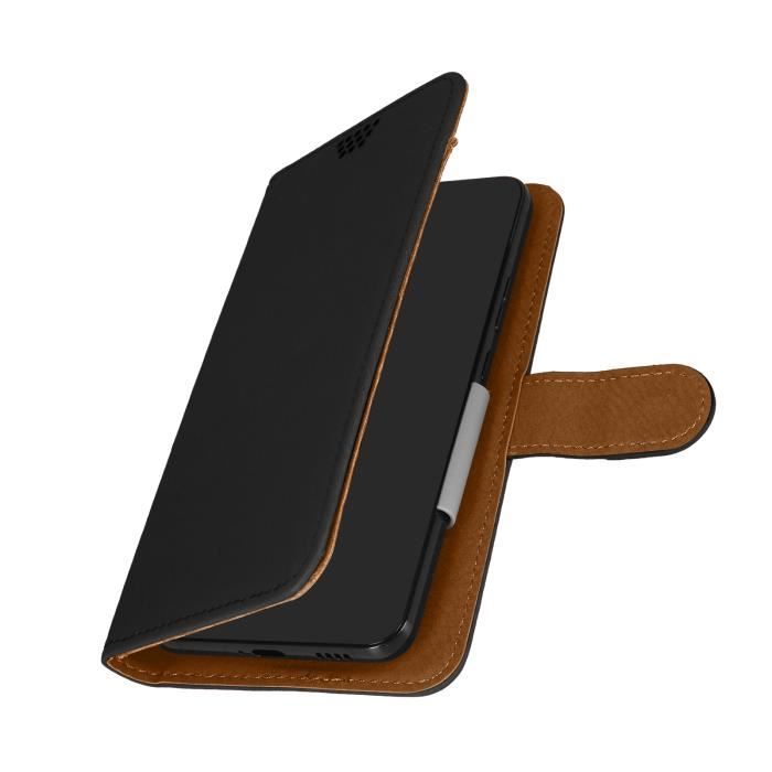 Étui Folio Universel Smartphone 142 x 68 mm Maintien Rotatif Magnétique  noir - Cdiscount Téléphonie