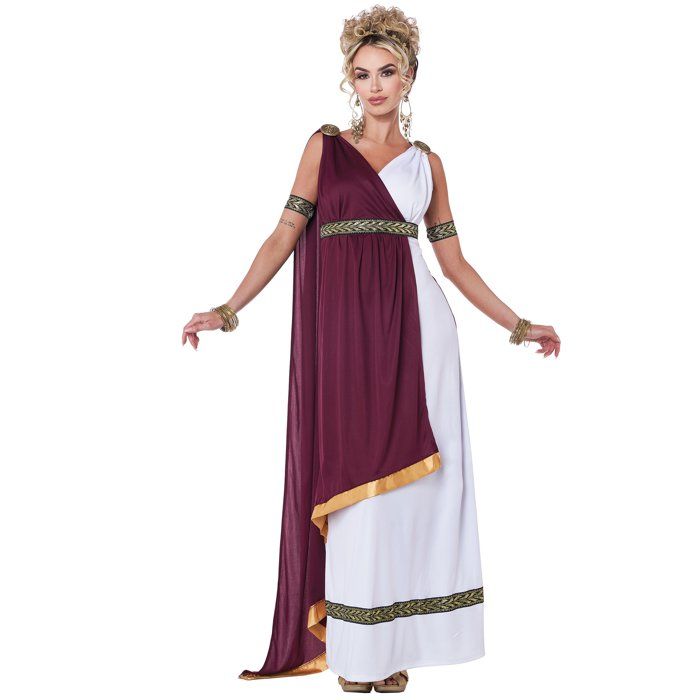 Robe romaine blanche clearance