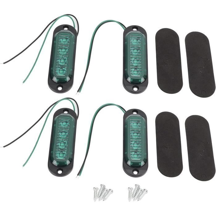 Feux De Position Latéraux à LED Feux De Dégagement Pour 12V 24V Universal Remorque Camion Camion Caravane Bus 4pcs Blanc 67525429