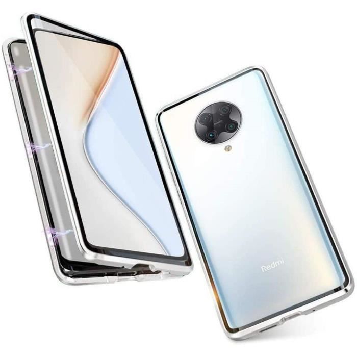HAOTIAN Cover Per Xiaomi Poco F2 PRO 5G: Custodia Con Anello Girevole 360°, Denim Nero, TPU E PC - 2