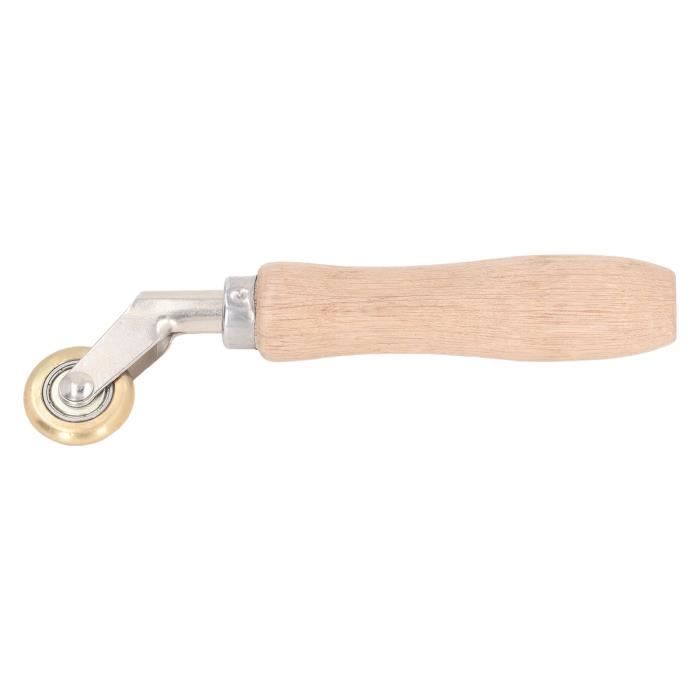Rouleau à Couture Insonorisation Auto – Roue Caoutchouc Ergonomique Avec Poignée Bois