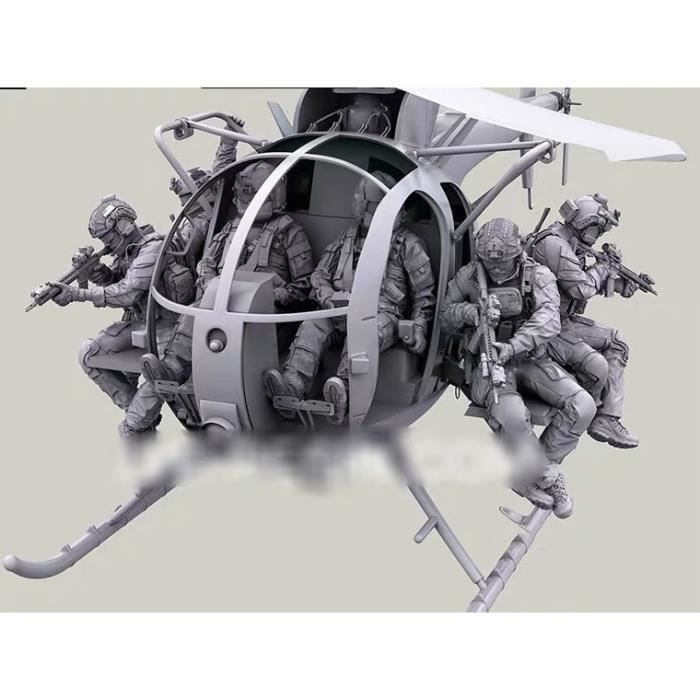 LIANGFANG 1/35 maquettes de Figurines en résine GK WWII Infanterie américaine kit Non assemblé et Non Peint