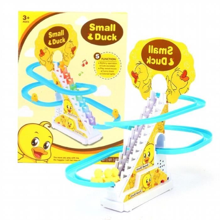 Jeu de Toboggan Pingouin Arctic Fun – Escalier Pingouin avec Pistes coulissantes et Interrupteur