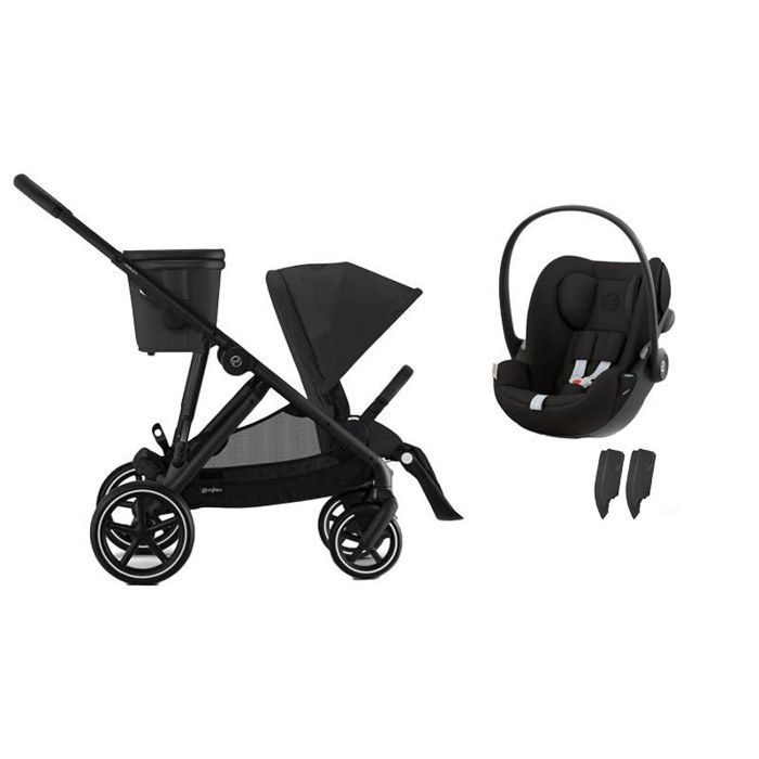 CYBEX - Poussette Gazelle S BLK + Cloud G3 I-size Moon Black