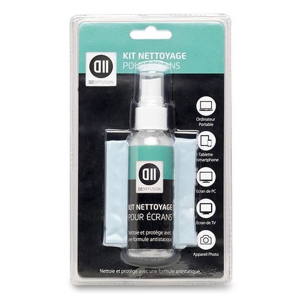 D2 Kit de nettoyage pour écran 60ml avec chiffon