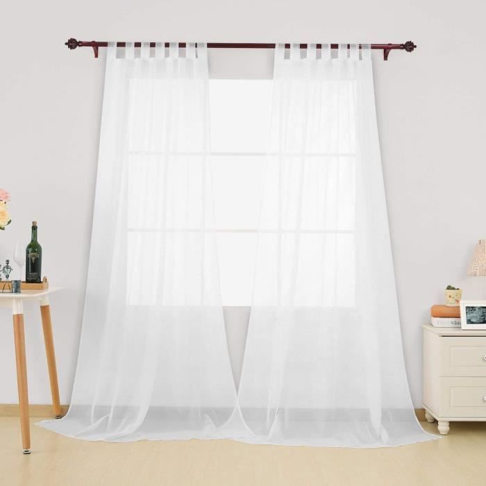 Deconovo Lot De 2 Voilages Blancs Rideau Voile Panneaux A Pattes Transparent 140x229cm Decoration Chambre Fille Bebe Super Doux Cdiscount Maison Deconovo Lot De 2 Voilages Blancs Rideau Voile Panneaux A Pattes Transparent 140x229cm Decoration Chambre Fille Bebe Super Doux Cdiscount Maison
