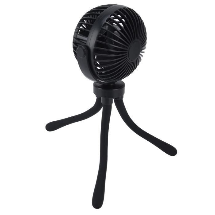 Ventilateur à Clip Rotatif 360° - 3 Vitesses, Pour Poussette, Guidon Vélo, Portable Et Rechargeable USB - 6