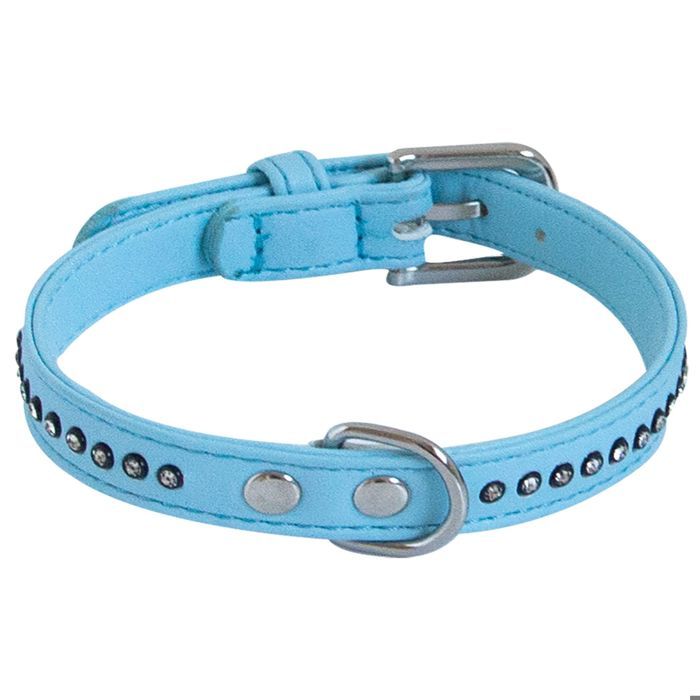 Comparer les prix de Collier chien Glamorous Bleu 1 Rang Taille : T1 - DOOGY GLAM