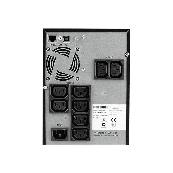 Onduleur Tour – EATON – 5SC – Line-Interactive sinusoïdale UPS – 1000VA – 8 prises IEC 10A – carte réseau option – 5SC1000I