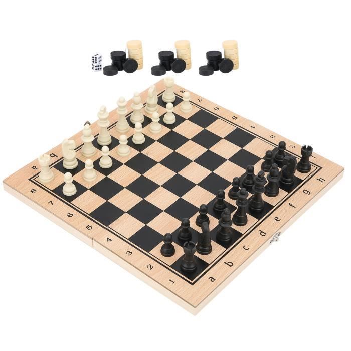 JEU D'ÉCHECS 3 En 1 échiquier En Bois Pliant & Dames D'échecs de Stockage EUR 16,62 - FR JEU D'ÉCHECS 3 En 1 échiquier En Bois Pliant & Dames D'échecs de Stockage EUR 16,62 - FR