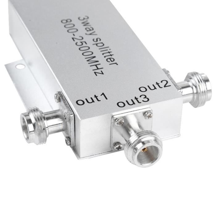 Répartiteur D'antenne VHF 2 Voies 136-174MHz – 100W, Boîtier Alu étanche, Connecteurs N Femelle, Pour AIS Et Radio Marine