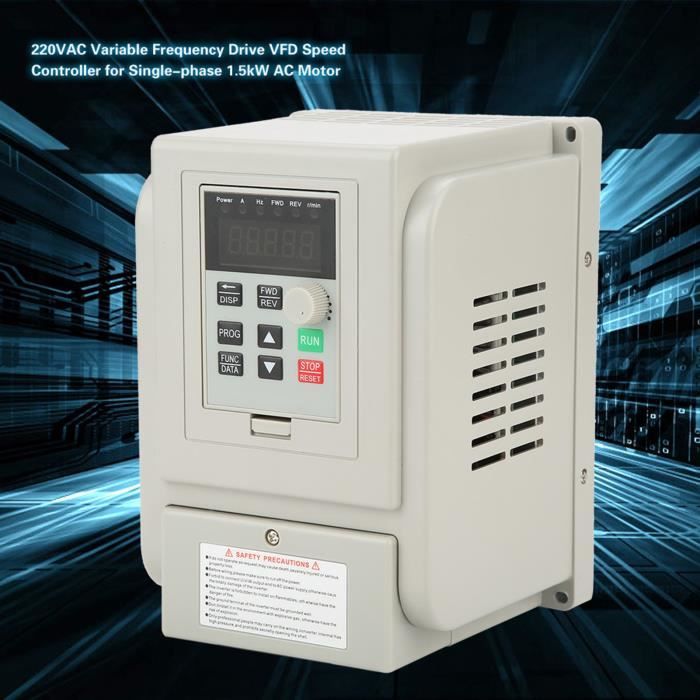 Variateur De Fréquence AT2-1500X 1.5kW 220V - Transformateur Vitesse Moteur Universel