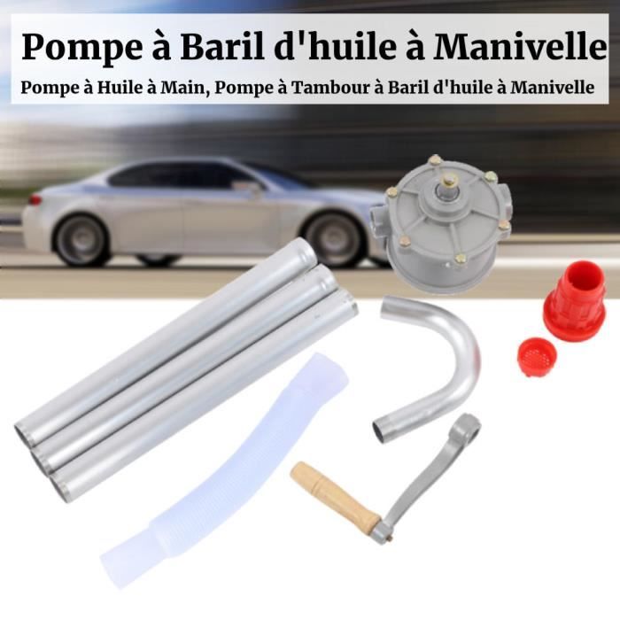 Pompe Manuelle à Manivelle En Aluminium - Transfert Huile Diesel, Huile Moteur, Huile De Chauffage - Débit 15 L/min