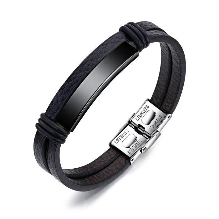 Bracelet Aimanté En Acier Inoxydable Pour Homme Et Femme - Chaîne Brillante, Ajustable, Or Et Argent - 7