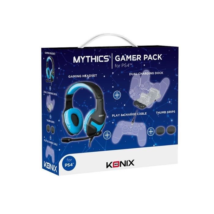 Pack d'accessoires Konix Mythics Gamer pour PS4