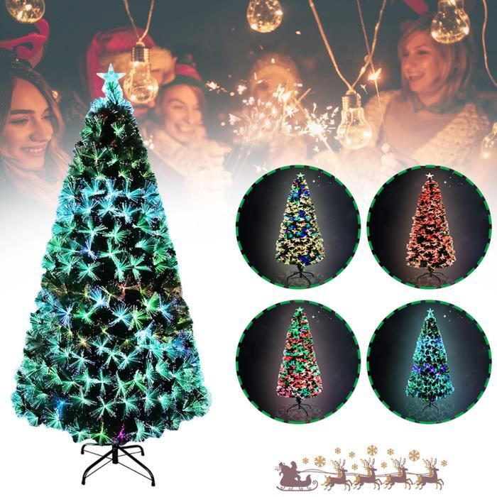 LARS360 Sapin de Noël artificiel en fibre de verre LED Qualité