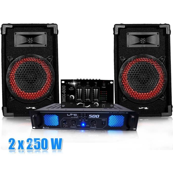 Pack Dj Sono Table De Mix Ampli 2x250w Cables Pack Sono Avis Et Prix Pas Cher Cdiscount