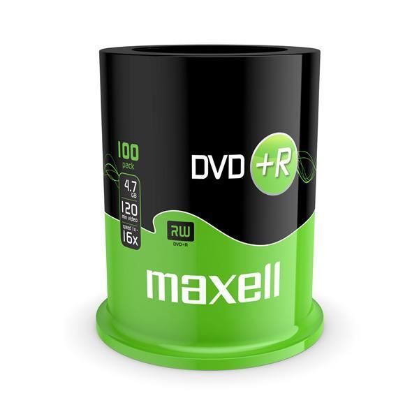 DVD+R MAXELL 100 supports 4.7 Go 16x spindle