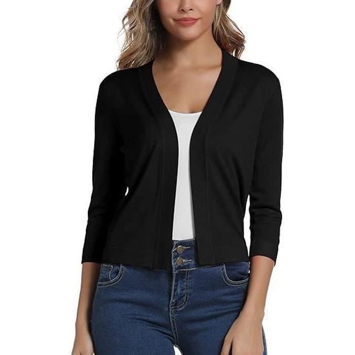 Classic Cardigan en Tricot à Col Châle pour Femmes - W5AJ16Z8-YF2 - LC Waikiki