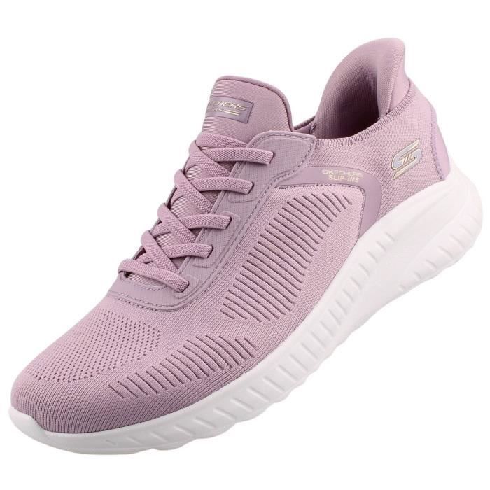 Baskets Skechers Femme Violet SKECHERS 117497 LAV A elastique Plat Textile