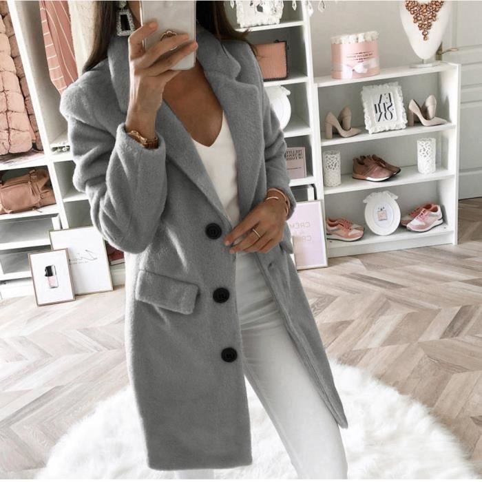 Manteau hotsell gris femme