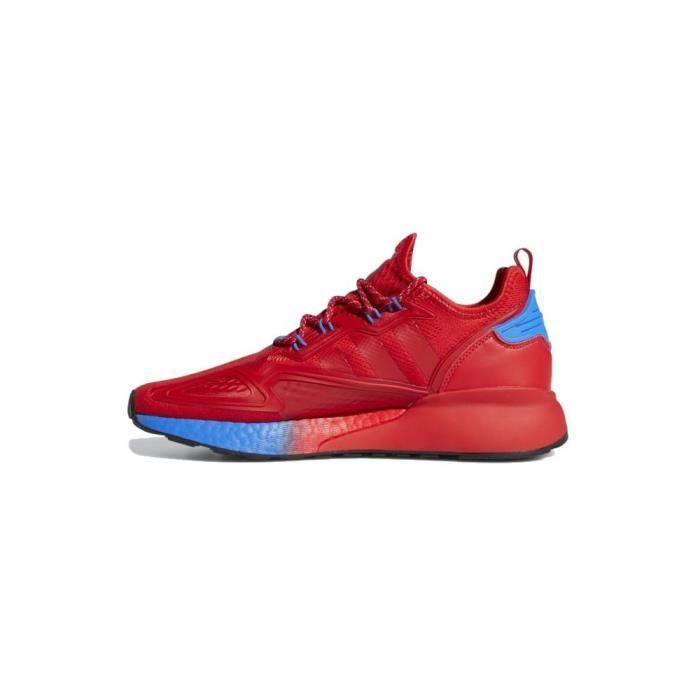 Chaussures ADIDAS ZX 2K Boost Rouge Homme Adulte Lacets