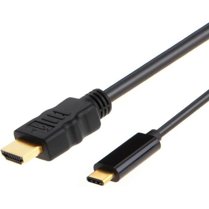 Lot De 100 Câbles USB-C Vers HDMI 25 Cm - 4K 1080P, Dorés, Compatibles Téléphone/PC, Garantie 1 An