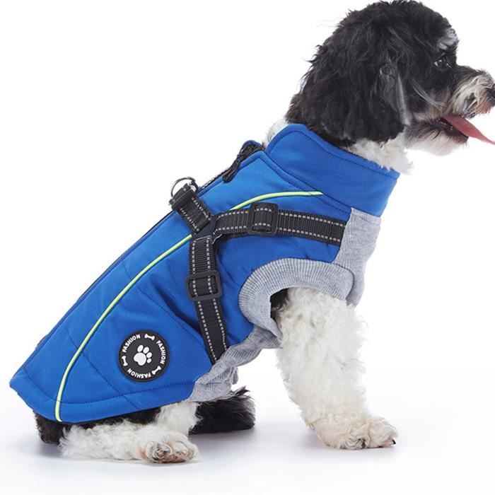 Veste dhiver pour animaux de compagnie - OMABETA - Manteau de chien - Imperméable - Chaud - Réfléchissant