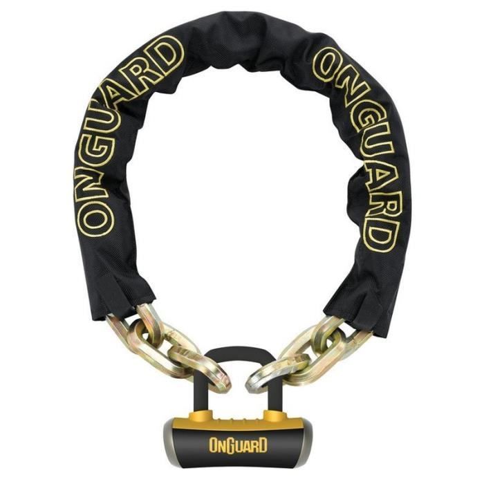 Antivol chaîne U Onguard Beast 8016 - noir - 110 cm x 14 mm