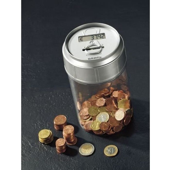 1.5L Tirelire Compteur Numerique avec serrureElectronique Numerique LCD  Comptage Piece Tirelire Economie Jar Coins Boite De Rangemen - Cdiscount  Maison