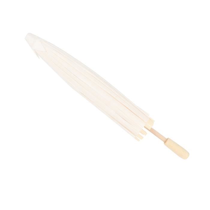 Parapluie Papier Japonais Tyenaza - Blanc, Décoration Mariage, 20/30/40/60cm