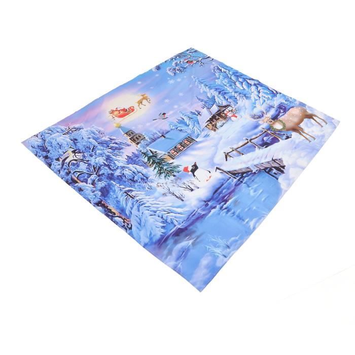 Kit de taie d'oreiller fait à la main,YSTP motif père Noël imprimé, toile  brodée, ensemble d'oreillers pour enfants, 43 x 43 cm, B - Cdiscount Maison