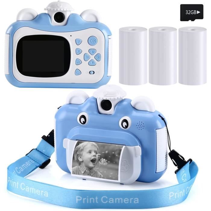 Appareil Photo Instantané Pour Enfant – Numérique Avec Papier D’impression – Dès 3 Ans – Cadeau Créatif